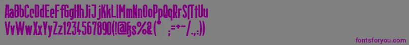 BerlinEmailHeavy Font – Purple Fonts on Gray Background