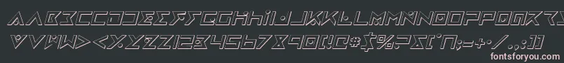 IronCobra3DItalic Font – Pink Fonts on Black Background