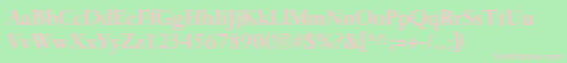 ParamountBold Font – Pink Fonts on Green Background