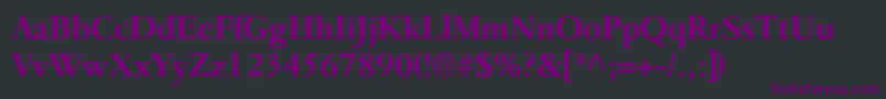 ParamountBold Font – Purple Fonts on Black Background