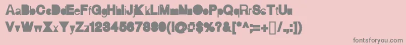 Aihellvertigo Font – Gray Fonts on Pink Background