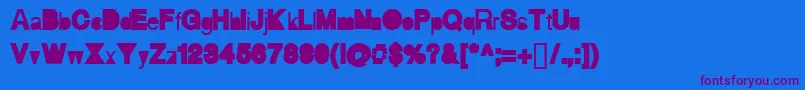 Aihellvertigo Font – Purple Fonts on Blue Background