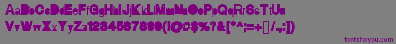 Aihellvertigo Font – Purple Fonts on Gray Background