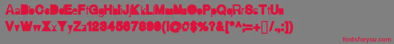 Aihellvertigo Font – Red Fonts on Gray Background