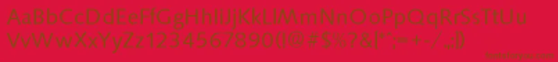 fuente SaxonyserialRegular – Fuentes Marrones Sobre Fondo Rojo