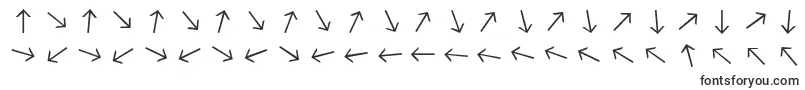 Arrowfont-Schriftart – Schriftarten, die mit A beginnen
