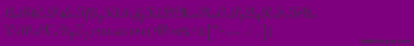Lirusstygra Font – Black Fonts on Purple Background