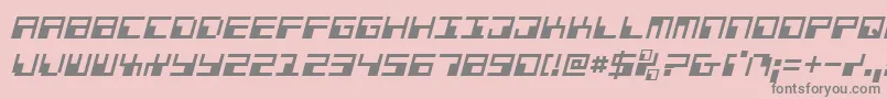 Phaserbanki Font – Gray Fonts on Pink Background