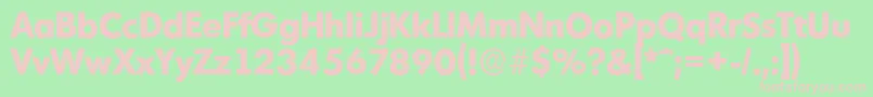 MontrealserialXboldRegular Font – Pink Fonts on Green Background