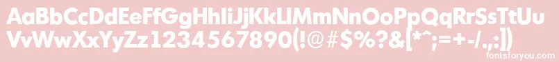 MontrealserialXboldRegular Font – White Fonts on Pink Background