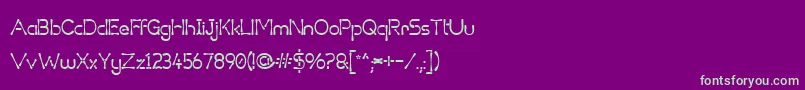 Шрифт Variant4Gem – зелёные шрифты на фиолетовом фоне