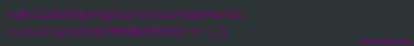 Шрифт Variant4Gem – фиолетовые шрифты на чёрном фоне