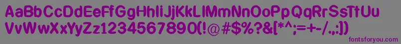 MercatoBold Font – Purple Fonts on Gray Background
