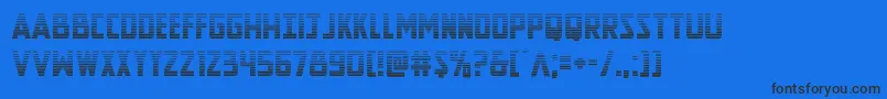 Newcomictitlegrad Font – Black Fonts on Blue Background