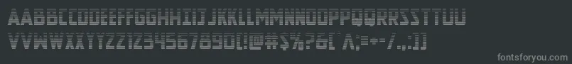 Newcomictitlegrad Font – Gray Fonts on Black Background