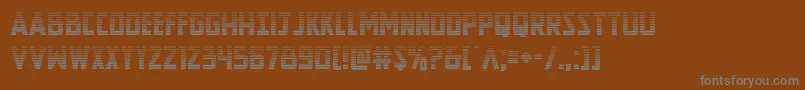 Newcomictitlegrad Font – Gray Fonts on Brown Background