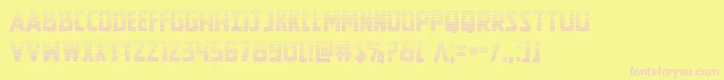 Newcomictitlegrad Font – Pink Fonts on Yellow Background