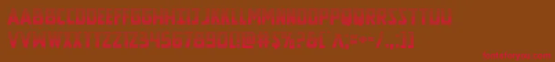 Newcomictitlegrad Font – Red Fonts on Brown Background