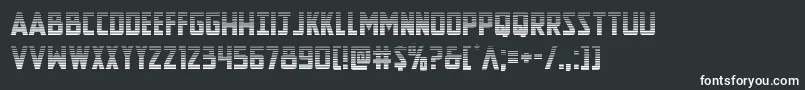 Шрифт Newcomictitlegrad – белые шрифты на чёрном фоне