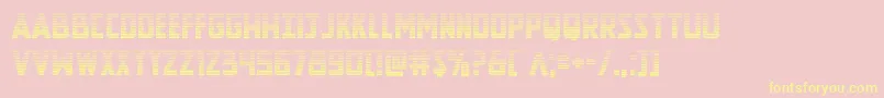 Newcomictitlegrad Font – Yellow Fonts on Pink Background