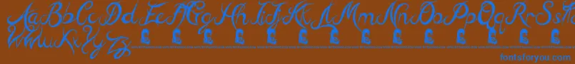 More about HillBillies Font HillBillies Font – Blue Fonts on Brown Background