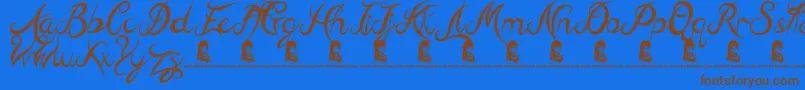 More about HillBillies Font HillBillies Font – Brown Fonts on Blue Background