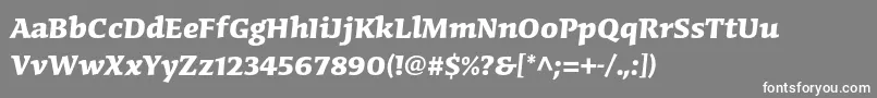 CongabravastdBold Font – White Fonts on Gray Background