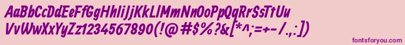 AllanBold Font – Purple Fonts on Pink Background