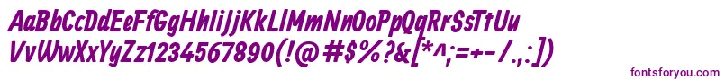 Шрифт AllanBold – фиолетовые шрифты на белом фоне