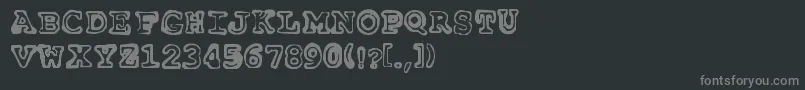 fuente Insomnia3am – Fuentes Grises Sobre Fondo Negro