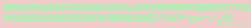 Trick T12 Font – Green Fonts on Pink Background