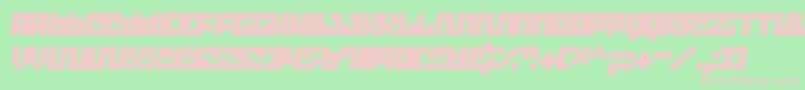 Trick T12 Font – Pink Fonts on Green Background