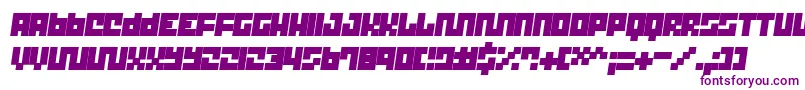Trick T12 Font – Purple Fonts on White Background
