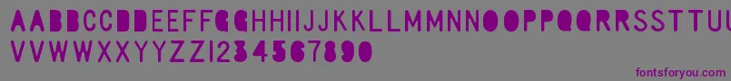 RulerElementary Font – Purple Fonts on Gray Background