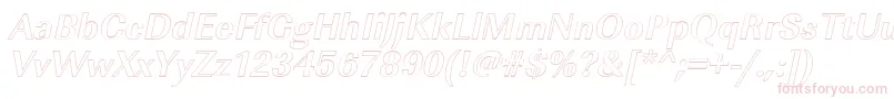 ImperialouBolditalic Font – Pink Fonts on White Background