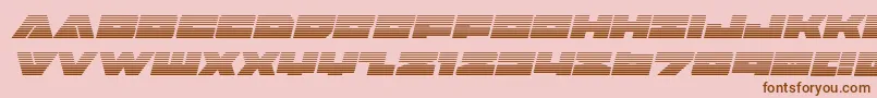 Badaxegradital Font – Brown Fonts on Pink Background