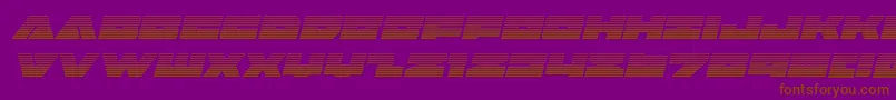 Badaxegradital Font – Brown Fonts on Purple Background