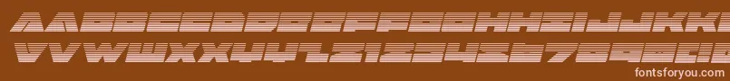 Badaxegradital Font – Pink Fonts on Brown Background