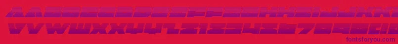 Badaxegradital Font – Purple Fonts on Red Background
