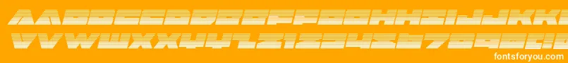 Badaxegradital Font – White Fonts on Orange Background