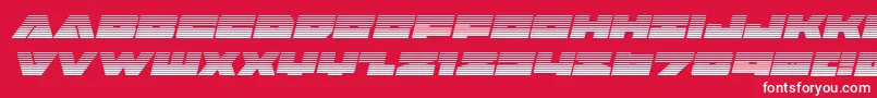 Badaxegradital Font – White Fonts on Red Background