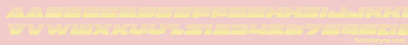 Badaxegradital Font – Yellow Fonts on Pink Background