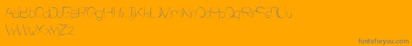 Sensation-Schriftart – Graue Schriften auf orangefarbenem Hintergrund