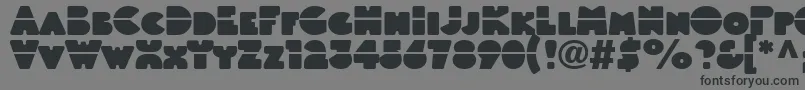 Linotypeblackwhitelaser Font – Black Fonts on Gray Background