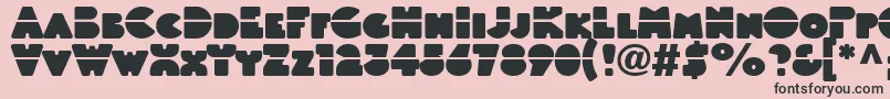 Linotypeblackwhitelaser Font – Black Fonts on Pink Background