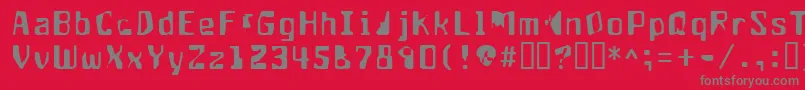 Шрифт Aptango ffy – серые шрифты на красном фоне