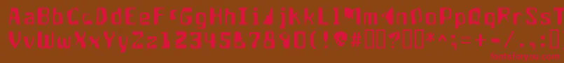 Aptango ffy Font – Red Fonts on Brown Background