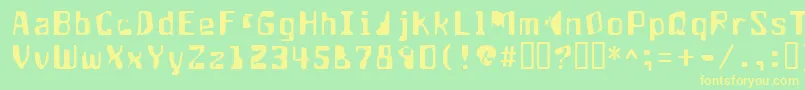 Lisätietoja Aptango ffy-fontista Aptango ffy-fontti – keltaiset fontit vihreällä taustalla
