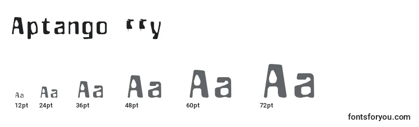 Größen der Schriftart Aptango ffy