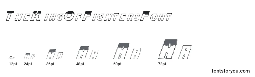 Размеры шрифта TheKingOfFightersFont